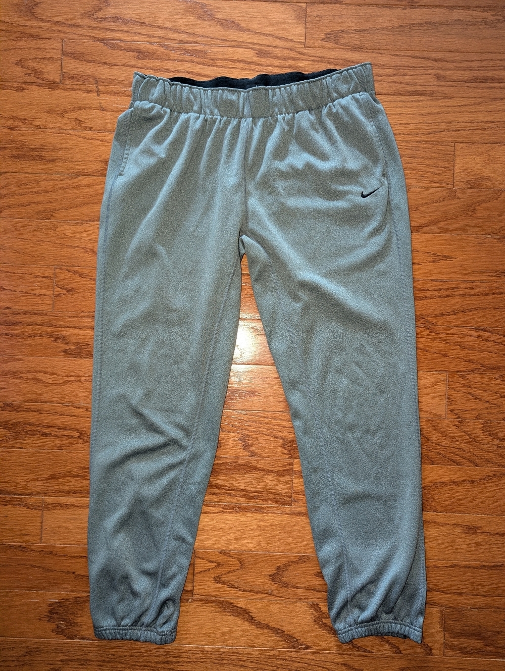 Nike Athletic Joggers - Gray with Black Swoosh - Medium